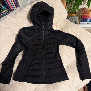 Lululemon Black Hooded Puffer Jacket